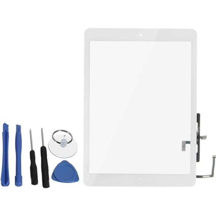 U ECRAN VITRE TACTILE LCD COMPLETE PRÉ ASSEMBLÉ Pr iPad Air 5/A1474/A1475+OUTILS Blanc