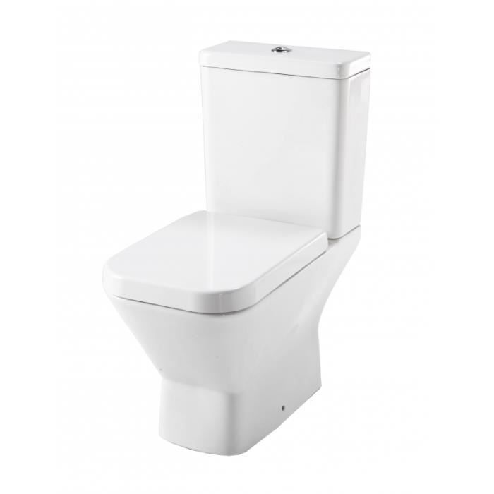 Ensemble WC 'prêt à poser' Diago blanc Sortie Horizontale