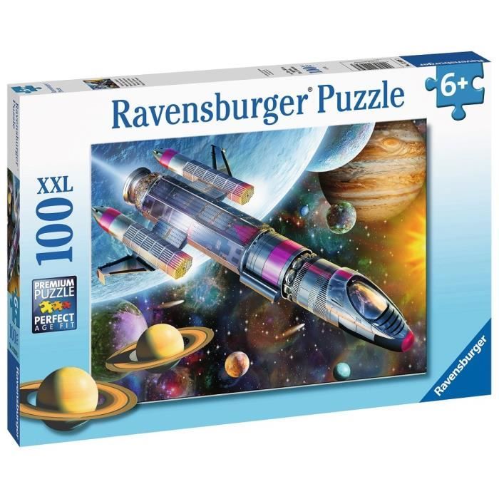 Puzzle 100 pièces XXL - Mission dans l'espace - Ravensburger - Puzzle Enfant - Dès 6 ans