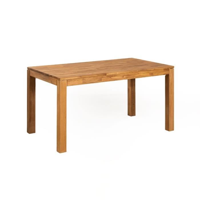 SKLUM Table à manger rectangulaire Romer (140x80 cm) Marron Chêne