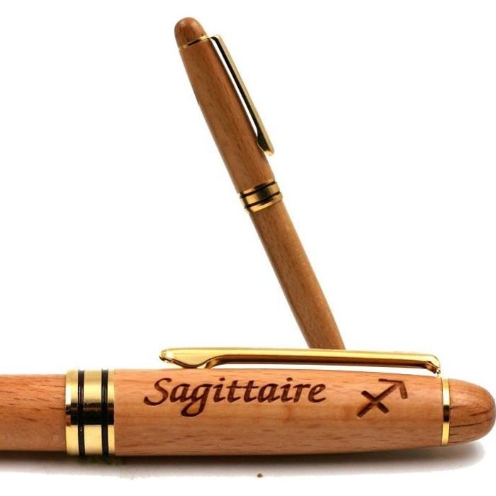 Sagittaire - Stylo Bois Personnalisé
