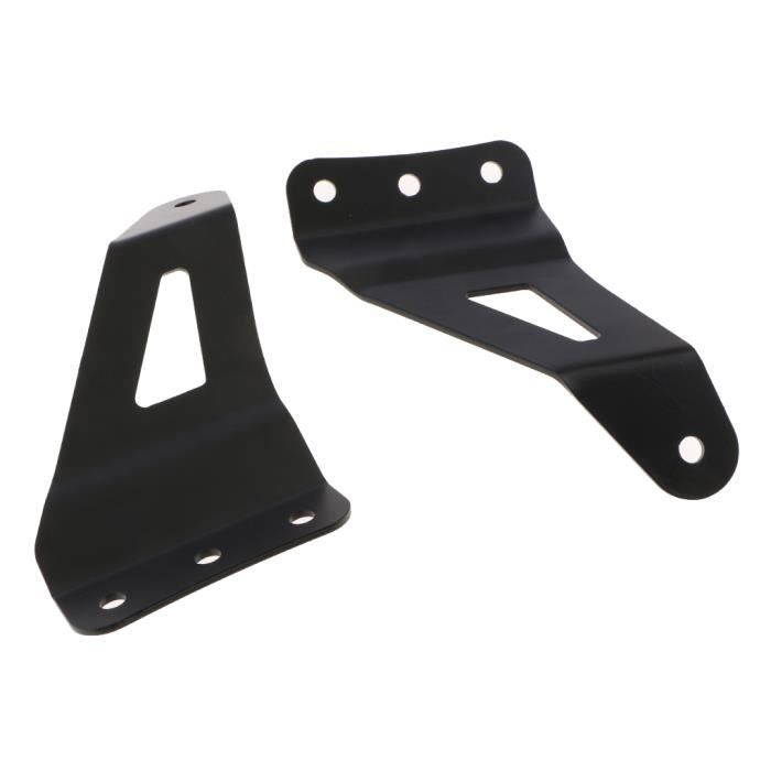 RACLETTE A NEIGE - DEGIVRANT 2x Supports de fixation supérieurs de pare-brise pour barre lumineuse à LED