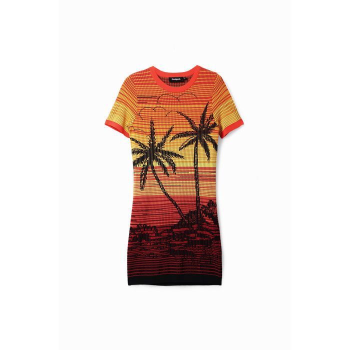Robe T-shirt Nine West Imprimé éclaboussures - Taille 4, Combo Gitan, Neuf Avec étiquettes