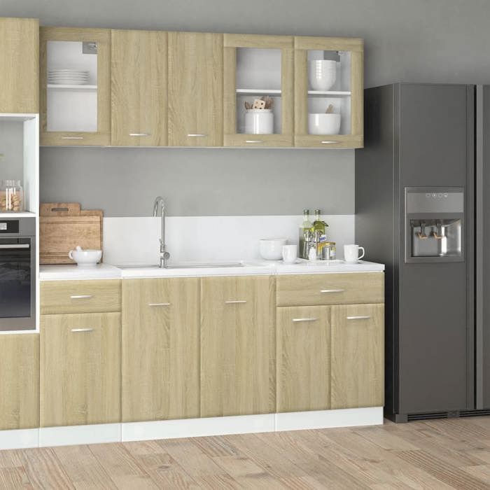 vidaXL Ensemble de 4 meubles de cuisine Lyon en chêne Sonoma 3307657