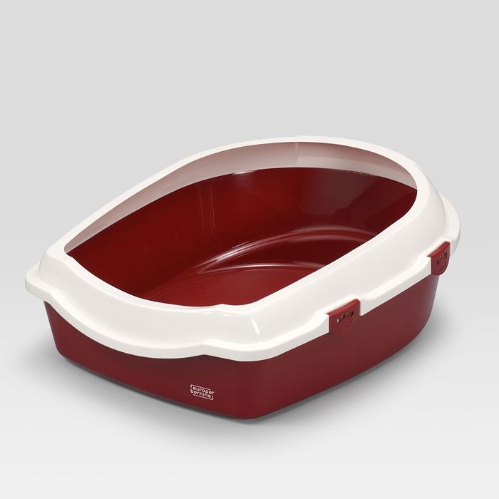 Bac à litière pour chat Ebi Space - rouge - Rouge - 43x56x14 cm Bac à litière pour chat Ebi Space - rouge - Rouge - 43x56x14 cm