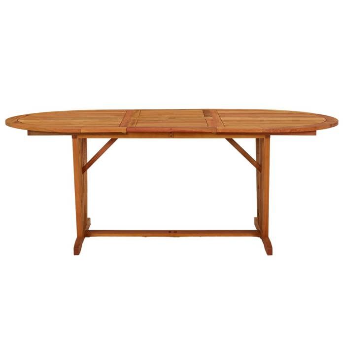 Table de jardin - UU - 6 personnes - 200x100x75 cm - Bois deucalyptus solide C433