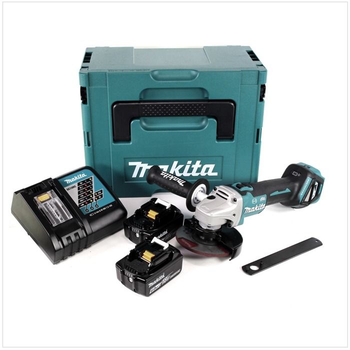Meuleuse D'Angle Sans Fil Makita DGA513RTJ – 18V Ø125 mm 2x5Ah - vue 5