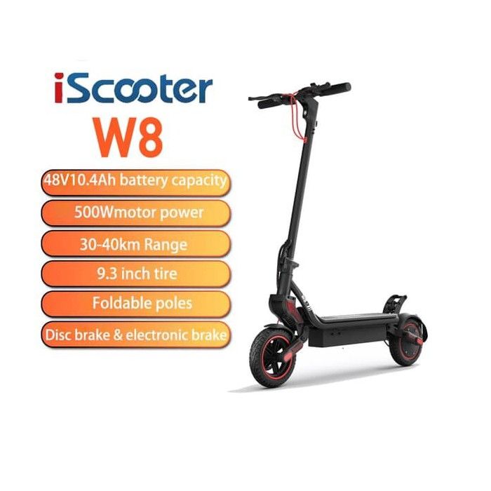 Trottinette électrique IScooter Pliable 8,5 Pouces - Parfaite Pour Ados Et Adultes, Moteur 350W, Autonomie 30 Km, Vitesse Max 25 Km/h, Charge 100 Kg - 4