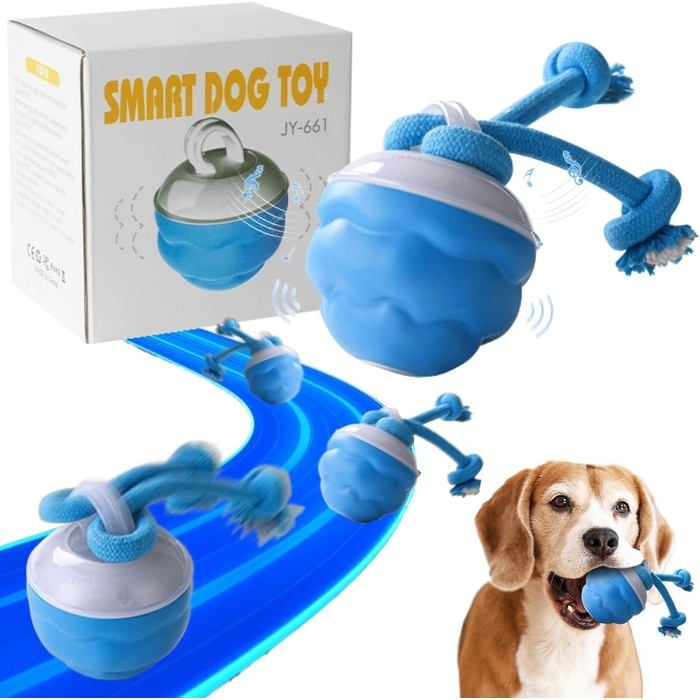 Jouet Interactif pour Chien Balle Interactive pour Chiots Jeux pour Chat Mobile Rechargeable Jeux Chiot Trois Mode Jouer pour