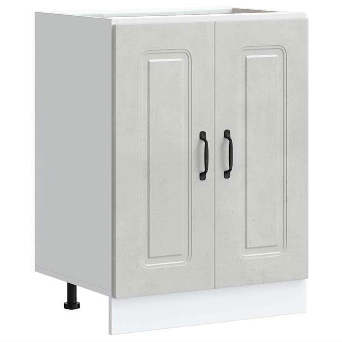 Soldes FlottantsSupport pour évier 1 PCS - Cabinet/Meuble bas de cuisine - Kalmar gris béton bois dingénierie 6257316