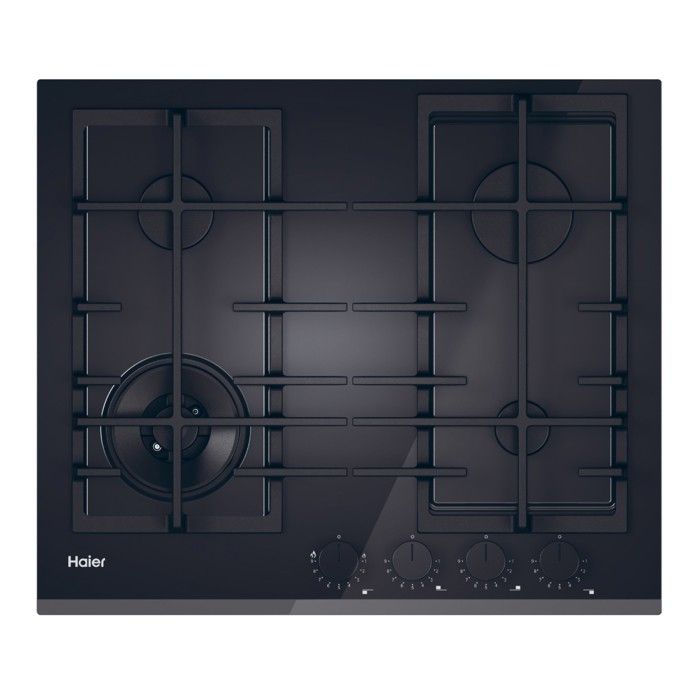 Table de Cuisson à Gaz Haier Série I-Move 4 4 Zones 9650W Noire - HAVG6BF4TBPB
