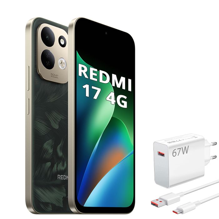 Smartphone - XIAOMI - Redmi 17 4G - 4 Go RAM - 256 Go ROM - Vert Avec Xiaomi 67W Hypercharge