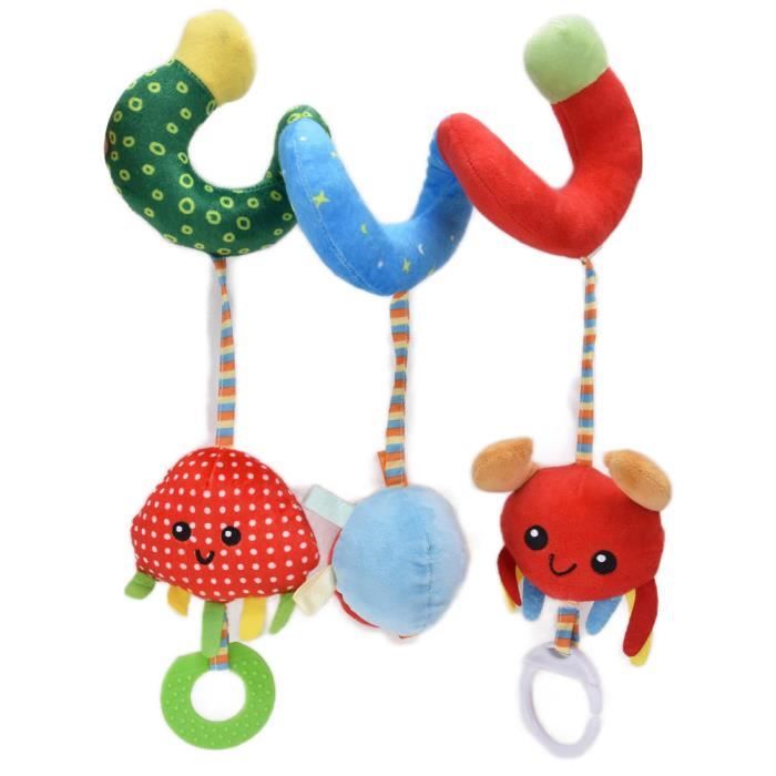 Ashata Jouet De Berceau En Spirale Bebe Cartoon Animal Spiral Wrap Berceau Lit Jouet Poussette Siege De Voiture Doux En Peluche Cdiscount Puericulture Eveil Bebe