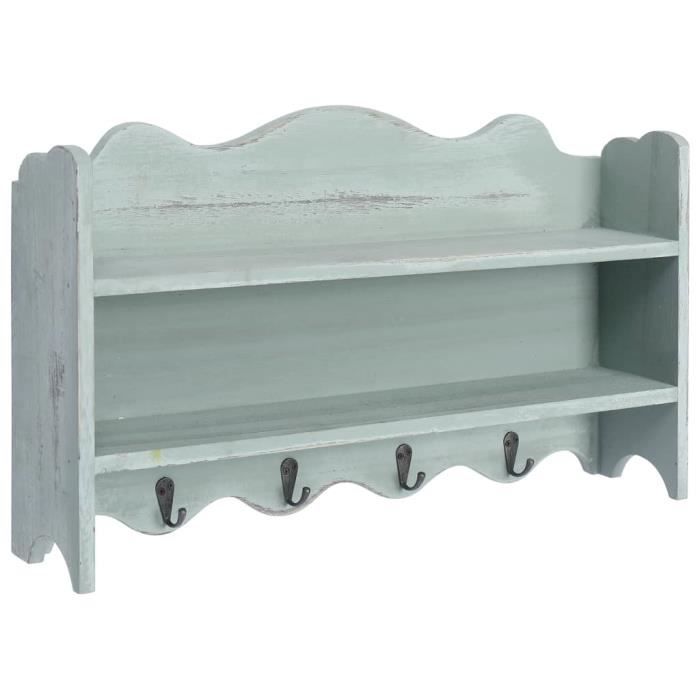 Porte Manteau Mural Vert 50x10x30 Cm Bois Achat Vente Porte Manteau Cdiscount