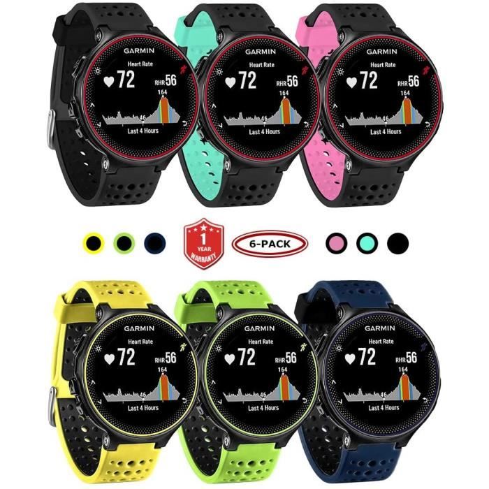 RLouK Bracelet pour Garmin Forerunner 235 Bracelet de Remplacement