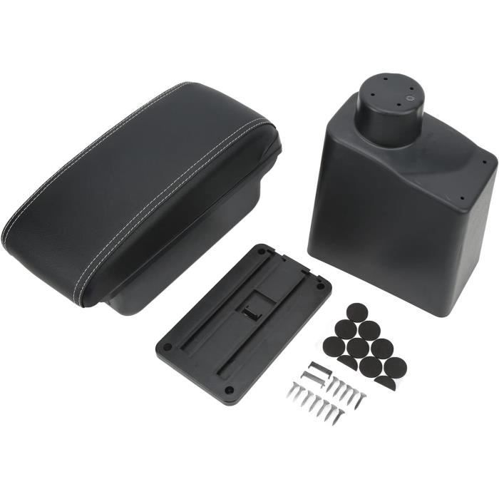 Accoudoir De Voiture Boîte Accessoires Boîte De Rangement USB Accoudoir  Multifonction Boîte pour R&ENAULT pour Clio 3 pour Clio 4 (Color : B1,  Taille : Black Red) : : Auto et Moto