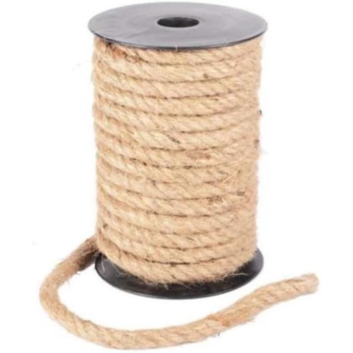Chaîne 10M 1Mm- 12Mm De Corde De Jute Naturelle De Corde De Jute De