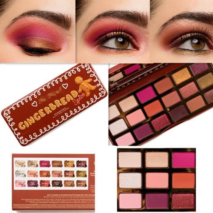 Too Faced Gingerbread Spice Eyeshadow Palette Review Swatches 18 Color Eyeshadow Palette Cdiscount Au Quotidien