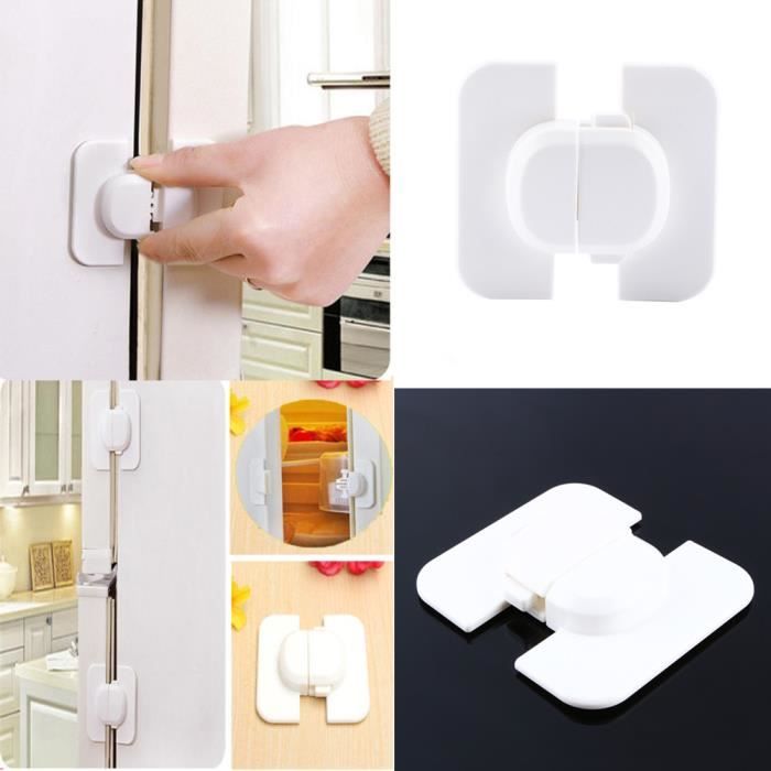 8 Protection Sécurité Serrure Bloque Fermeture Porte Tiroir Frigo Bébé –  Homedec-boutique