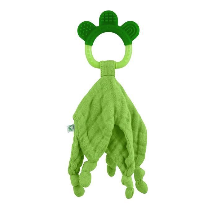 Green Sprouts Mousseline Doudou Pour Bebe Anneau De Dentition Coton Bio Taille Unique Vert Cdiscount Puericulture Eveil Bebe