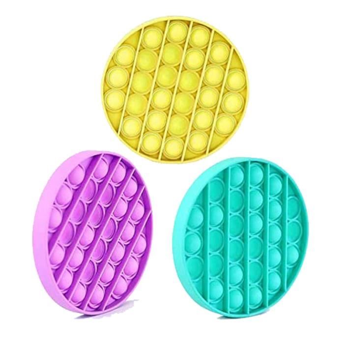 Lot De 3 Jouets Sensoriels Pop Fidget – Formes Dinosaure, Alpaga Et Ours – Silicone Anti-stress – Cadeau Idéal
