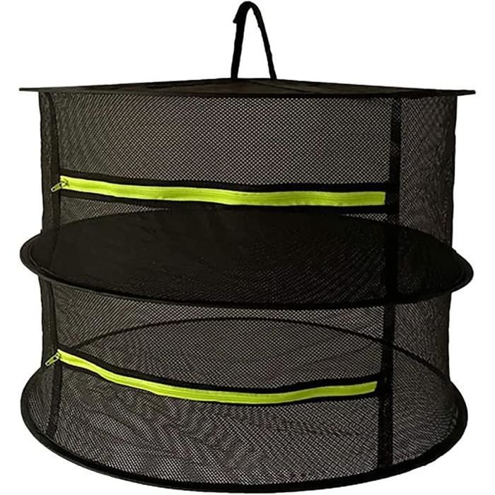 Séchoir À Plantes - Filet De Séchage Suspendu Pliable - 8 Couches - 60Cm - Noir - Jardin Séchoir À Plantes - Filet De Séchage Suspendu Pliable - 8 Couches - 60Cm - Noir - Jardin