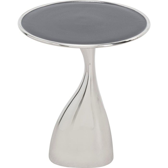 Table dappoint Spacey 36cm argentée Kare Design
