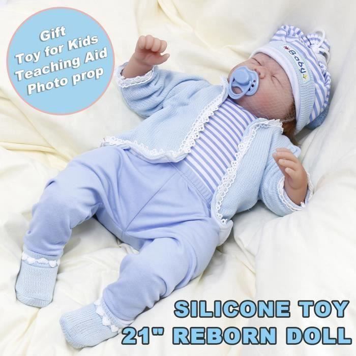 Silicone Poupee Poupon Realiste Bebe Reborn Jouet Cadeau Cdiscount Jeux Jouets
