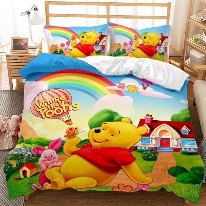 Parure lit 1p Teletubbies housse de couette drap et taie d oreiller - Linge de maison