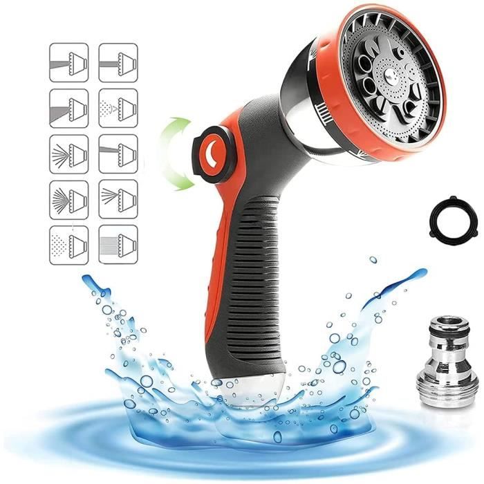 Pistolet Arrosage Jardin 10 Modes - Haute Pression Pour Pelouse/Voiture