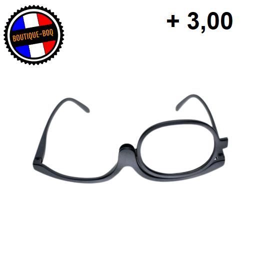 De Maquillage NOIR Loupe +3,00 Vue Pour Femme Dioptrie