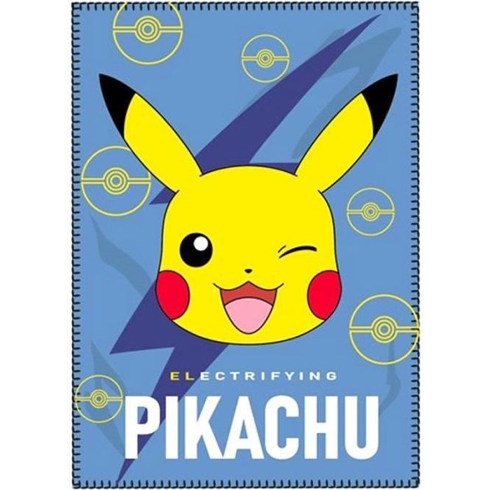 Plaid polaire Pokemon Pikachu