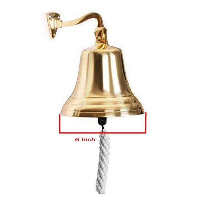 arsuk cloche de bateau nautique marine en laiton massif diner d ecole reception decoration murale cloche antique a suspendre cdiscount maison