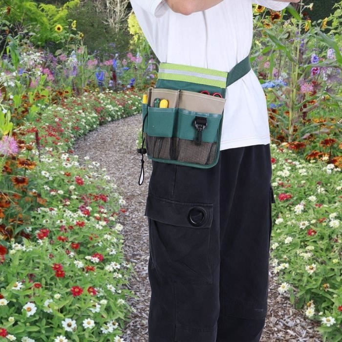 Sac à outils de jardinage multi-poches pour organisateur d'outils de jardin,  ceinture de rangement pour outils en tissu Oxford - Cdiscount Bricolage