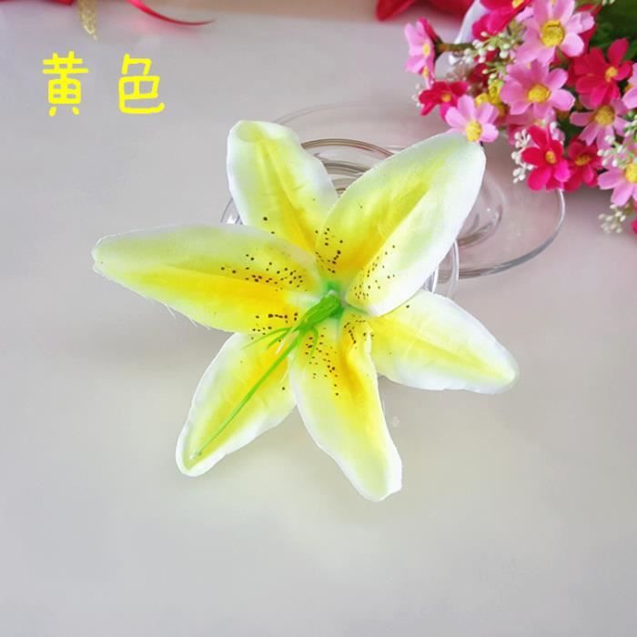 Aiinoo Lys tigré artificiel 5pcs Fleurs fausses en latex au toucher réel Bouquet pour Pâques mariage fête décoration maison jardin hôtel (Orange Aiinoo Lys tigré artificiel 5pcs Fleurs fausses en latex au toucher réel Bouquet pour Pâques mariage fête décoration maison jardin hôtel (Orange