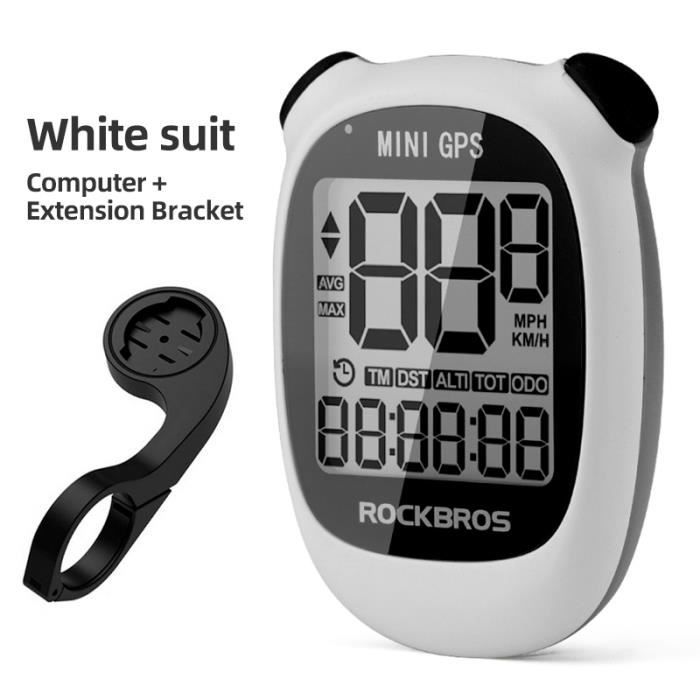 Compteur de vitesse GPS ordinateur vélo sans fil 2 4 pouces avec affichage faci