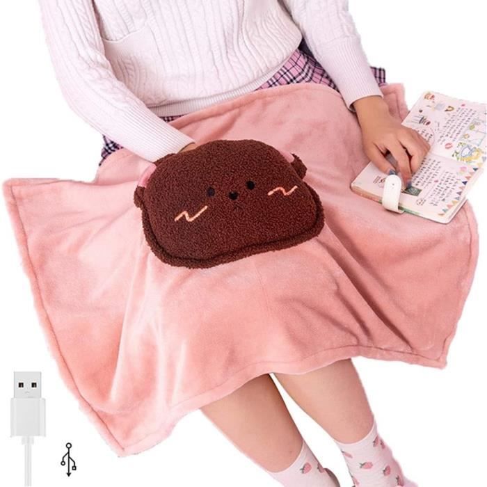 Cape D'Épaule Chauffante Double Face Peluche – Châle Doux Respirant Hiver 38x90 Cm, Idéal Personnes Âgées, Demi-Cape Épaules Chaud Légère