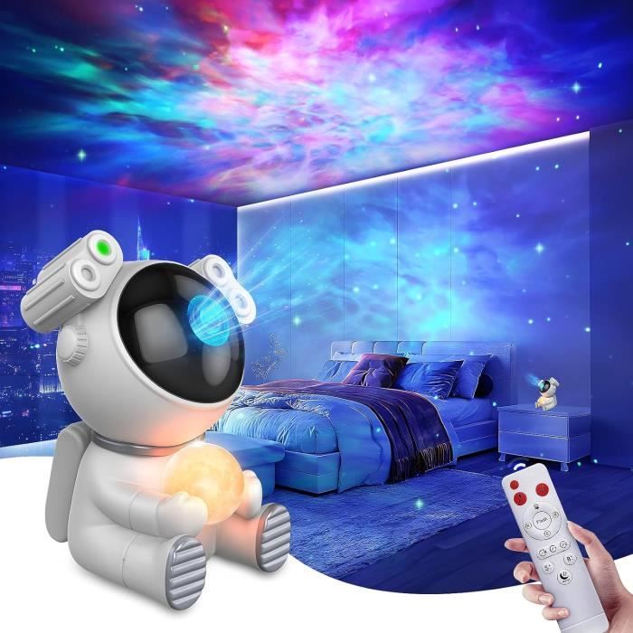 Astronaute projecteur de ciel étoilé