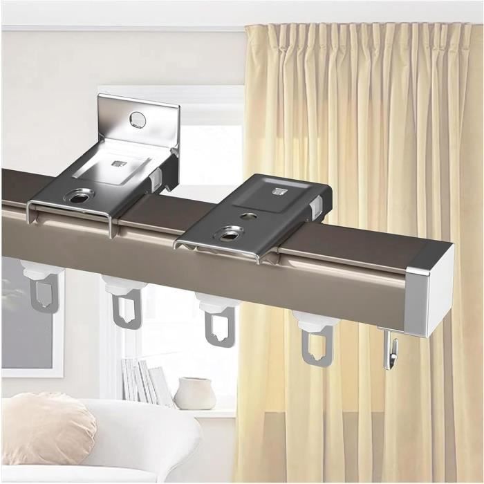 Rails De Rideaux Lourds 1M 3M 4M 6M Rail De Rideau De Plafond, Rails De ...