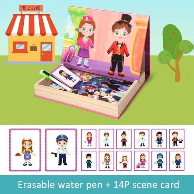 Poupées Magnétiques à Habiller – Set Créatif Avec Vêtements, Chaussures Et Accessoires Pour Enfants Dès 3 Ans