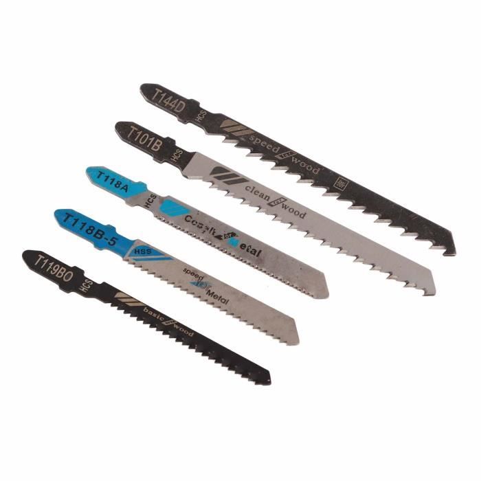Jeu De 25 Lames De Scie Sauteuse - Compatible T/universel - Pour Bois, Métal, Plastique