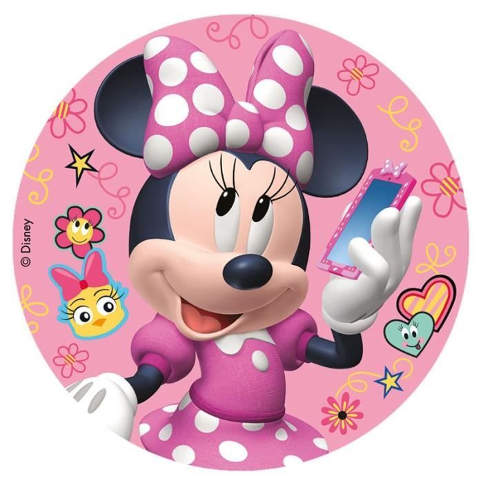 Maison Fetes Occasions Speciales Minnie Mickey Bebe Decoration Gateau Disque Azyme Comestible Anniversaire