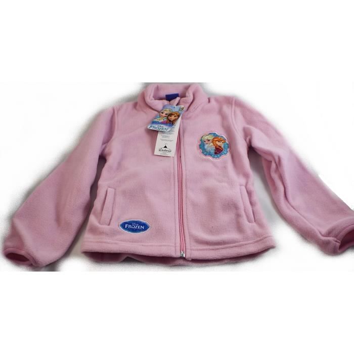1 veste gilet polaire Frozen Reine des Neiges rose. 3 ans. Cdiscount Pret a Porter