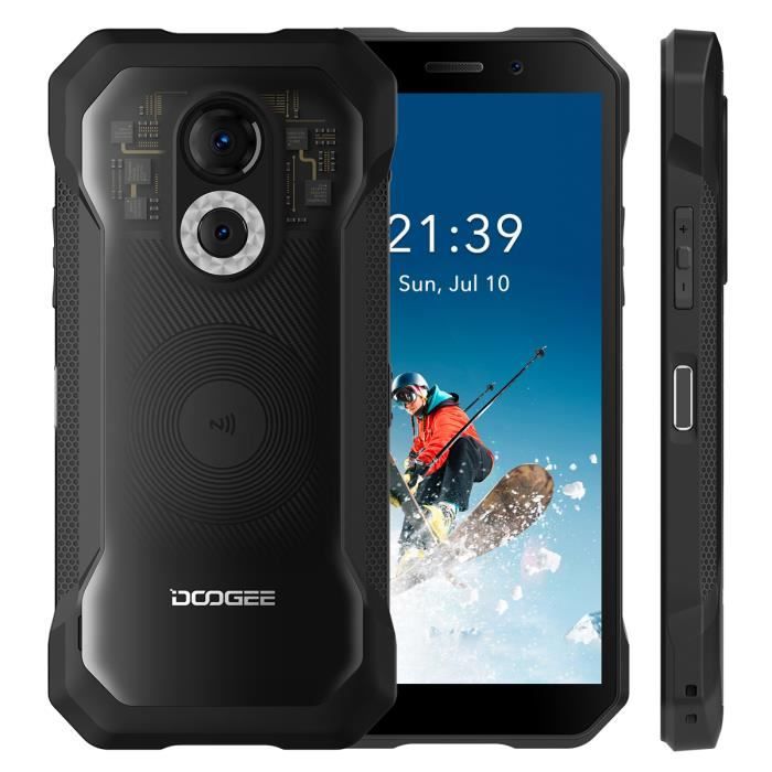 DOOGEE S61 Pro Smartphone Robuste IP68 étanche 6.0 6 Go + 128 Go 48MP+20MP  Caméras 5180mAh Téléphone 2*SIM NFC GPS - Transparent - Cdiscount Téléphonie