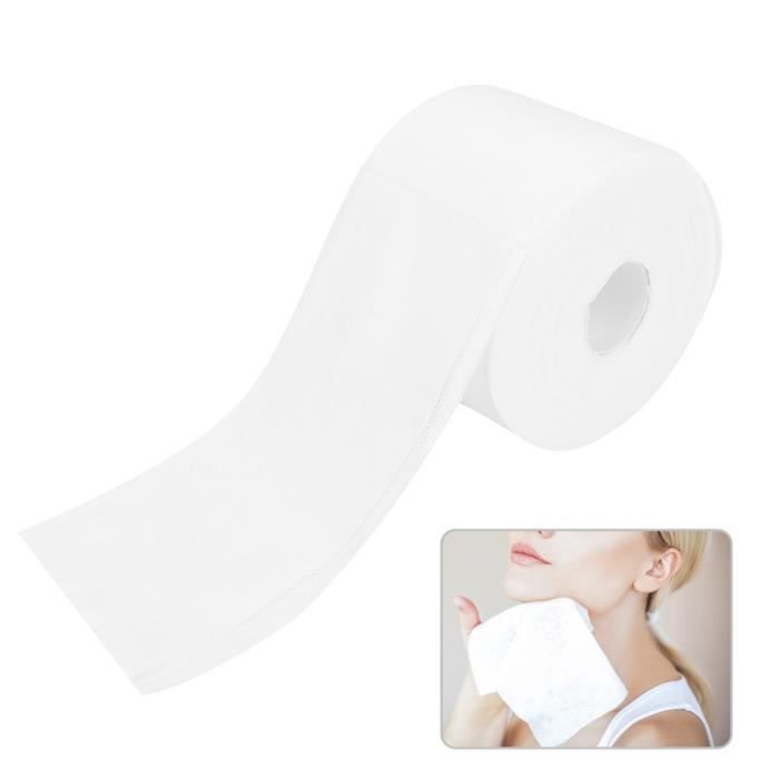 Serviettes Jetables AMORTALS - Lot De 2 Paquets De 180 Feuilles - Coton Doux Blanc