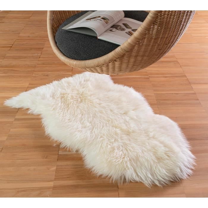 Tapis effet peau de mouton longues mèches Alisa