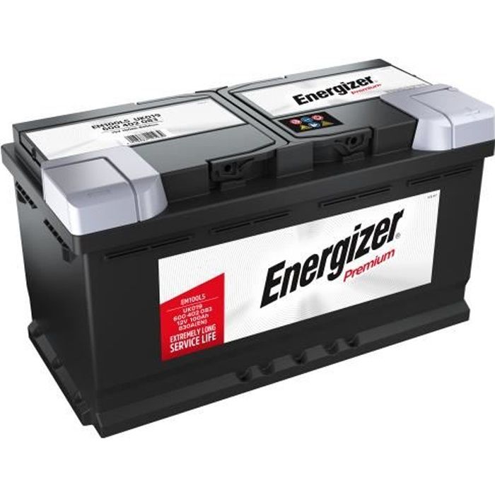 Batterie ENERGIZER PREMIUM EM100L5 12 V 100 AH 830 AMPS EN