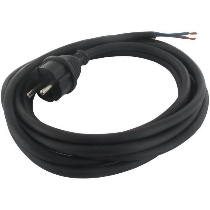 Cordon électrique caoutchouc 2X1mm2 L: 4,00m ( COR304 )