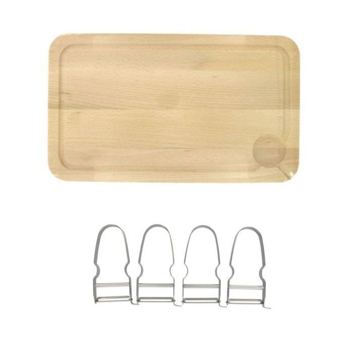 Lot De 2 Planches à Découper En Bois - Marque Quttin - Couleur Beige - Neuf Dans Son Emballage