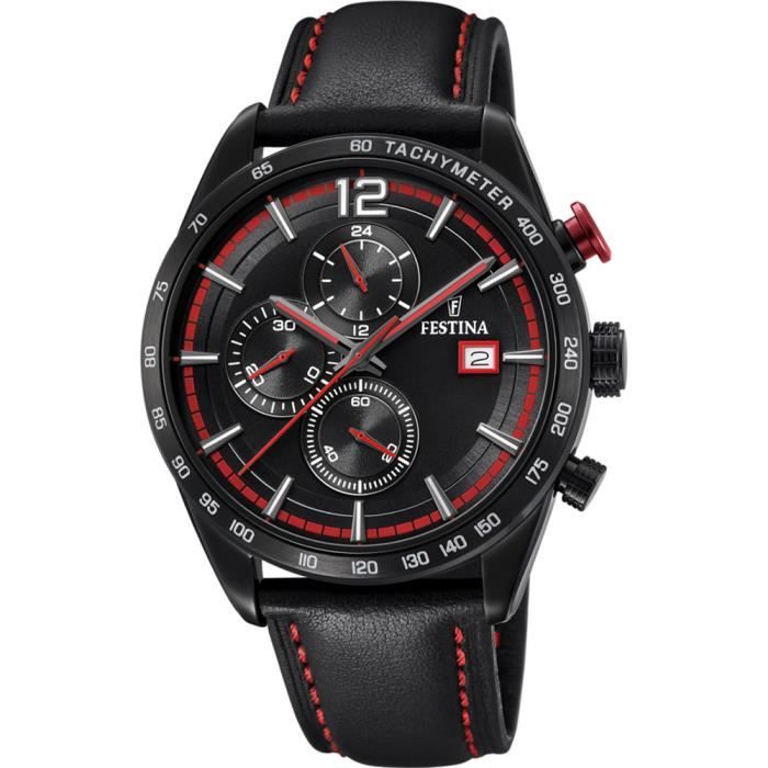 Montre festina homme rouge et noir clearance